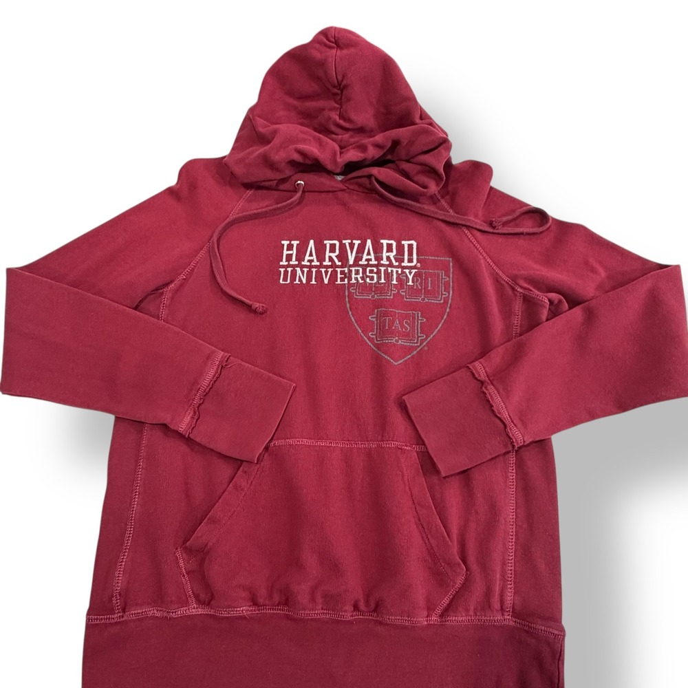 League Harvard‎ University Crimson Red Hoodie Pullover Sweatshirt Size L